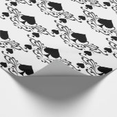 タトゥースタイルスクロール黒スペードThunder_Cove ラッピングペーパー (角)