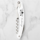 タトゥースタイルスパイラルブラックスペードサンダー_コーブ ソムリエナイフ (正面)