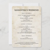 タトゥースタイルハートダガーレトロバチェロレッテ 招待状 (裏面)