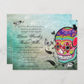 タトゥースタイルミュエルテスカルとフローリッシュ招待状 招待状 (正面/裏面)