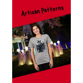 タトゥースタイルムーンライトウィッチカボチャ トライブレンドTシャツ