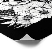 タトゥースタイルラバーポードルレトロドッグ_1 ポスター (角)