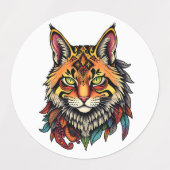 タトゥースタイル動物シール ラベル (デザイン2)