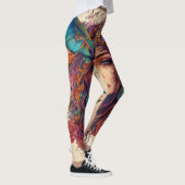 タトゥースタイル神秘的で魔法のカラフル精神 レギンス (右)