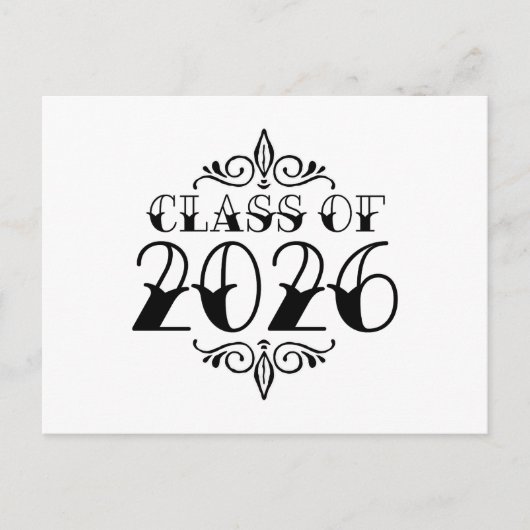 タトゥースタイル 2026年卒業 ポストカード (正面)