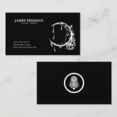 タトゥースタジオダークタトゥーロゴ入れ墨アーティスト 名刺 (正面/裏面)