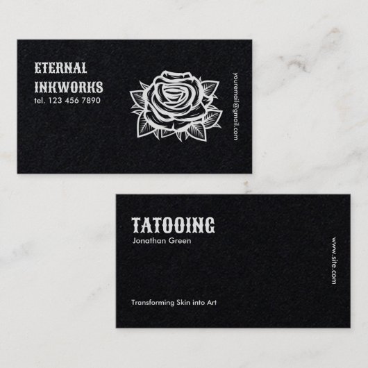 タトゥースタジオ 名刺 (正面/裏面)