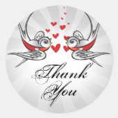 タトゥースワローズとスクロール都市ありがとう。 ラウンドシール (正面)