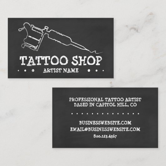 タトゥーチョーク 名刺 (正面/裏面)
