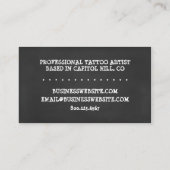 タトゥーチョーク 名刺 (裏面)