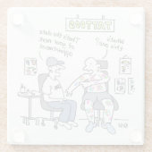 タトゥーテーマおもしろいタトゥー ガラスコースター (裏面)