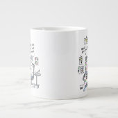 タトゥーテーマおもしろいタトゥー ジャンボコーヒーマグカップ (正面)