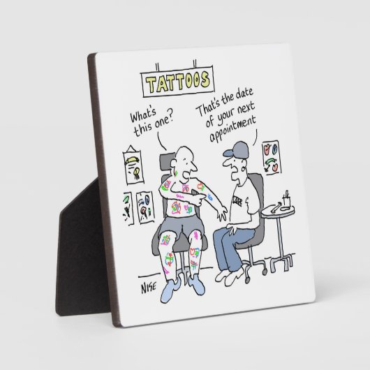 タトゥーテーマおもしろいタトゥー フォトプラーク (正面)