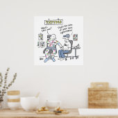 タトゥーテーマおもしろいタトゥー ポスター (キッチン)