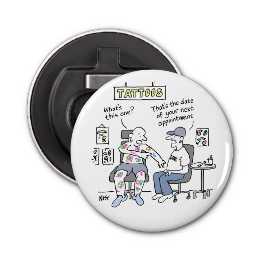 タトゥーテーマおもしろいタトゥー 栓抜き (正面)