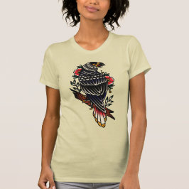 タトゥーデザイン グラフィック レイヴン・クロウ オールドスクール Tシャツ