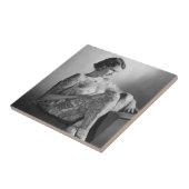 タトゥードセーラーガールヴィンテージB&Wフォト  タイル (側面)