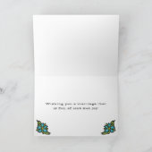 タトゥーハートの結婚おめでとうカード カード (内部)