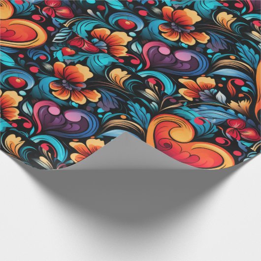 タトゥーハートデジタルテーマ1 ラッピングペーパー (角)