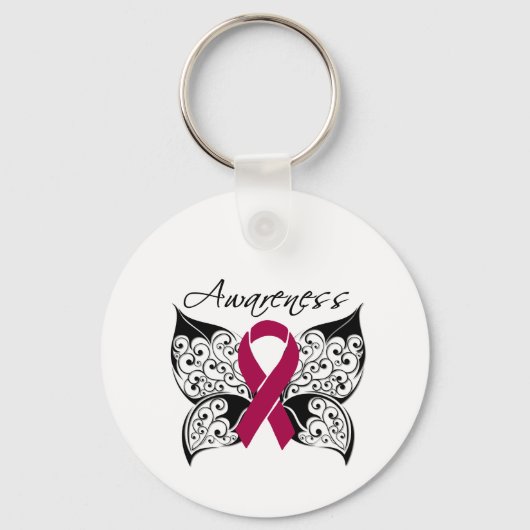 タトゥーバタフライ認識度 – 多発性骨髄腫 キーホルダー (正面)