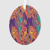 タトゥーパターンアート – 炎と円 オーナメント (正面)