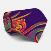 タトゥーパターンアート – 炎と円 ネクタイ (ロール)