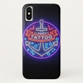 タトゥーパーソナライズされたショップネオン航海のサインスタイル Case-Mate iPhoneケース (裏面)