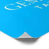 タトゥーパーラーのポスター – カスタムブラックブルー ポスター (角)