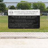 タトゥーパーラーのリオープニング配布ガイドライン 横断幕 (インサイチュ)