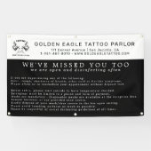 タトゥーパーラーのリオープニング配布ガイドライン 横断幕 (横)