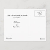 タトゥービクトリアンバラありがとう結婚ごはん ポストカード (裏面)