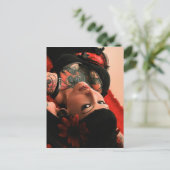 タトゥーピン留め ポストカード (スタンド正面)