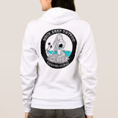 タトゥーフラガールジップフード付きスウェットシャツ パーカ (裏面)