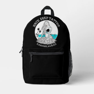 タトゥーフラガールバックパック プリントバックパック