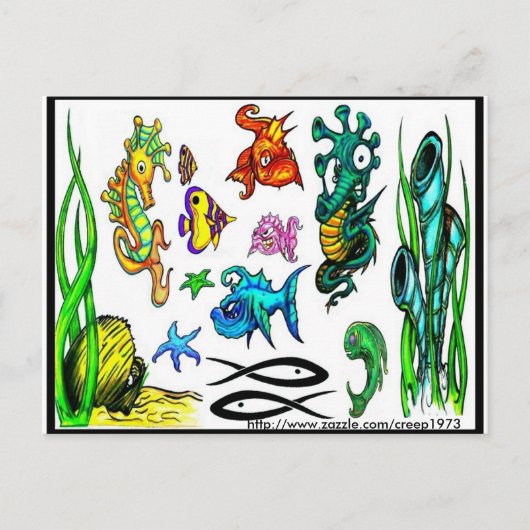 タトゥーフラッシュはがき ポストカード (正面)