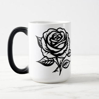 タトゥーフラッシュアート 薔薇 モーフィングマグカップ