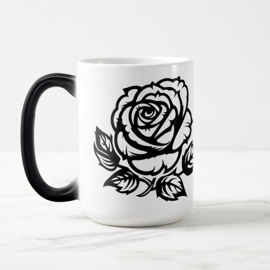 タトゥーフラッシュアート 薔薇 花 モーフィングマグカップ (左)
