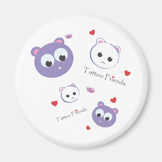 タトゥーフレンズ紫 マグネット (正面)