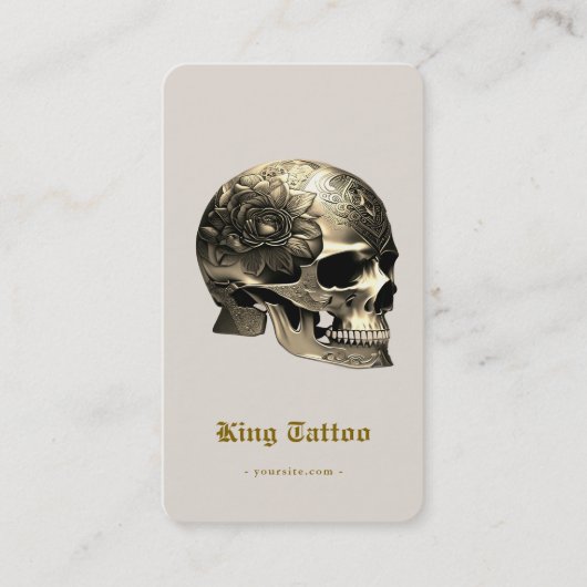 タトゥーミニマルアーティストサンドタトゥースカル 名刺 (正面)