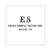 タトゥーモダンアーティストミニマルタイポグラフィモノグラム ラバースタンプ (インプリント)