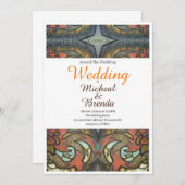 タトゥーモダンアート結婚式招待状 招待状 (正面/裏面)