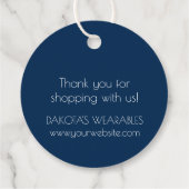 タトゥーラインアート | アブストラクト ネイビーブルー ダークグレイ フェイバータグ (裏面)