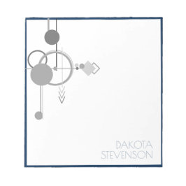 タトゥーラインアート | ネイビーブルー グレー カスタム ブランディング ノートパッド