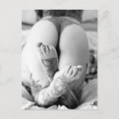 タトゥーレッグズB&W写真はがき ポストカード (正面)