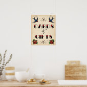 タトゥーロカビリーヴィンテージカードとギフトサイン ポスター (キッチン)