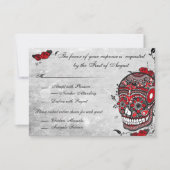 タトゥーローズ&フリュアーズムエルテ スカル受付カード 招待状 (正面)