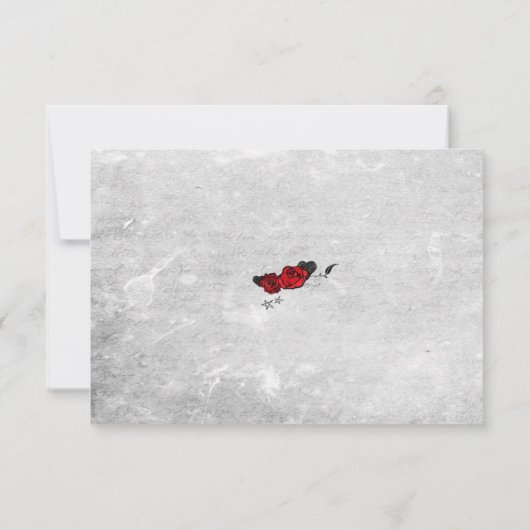 タトゥーローズ&フリュアーズムエルテ スカル受付カード 招待状 (裏面)