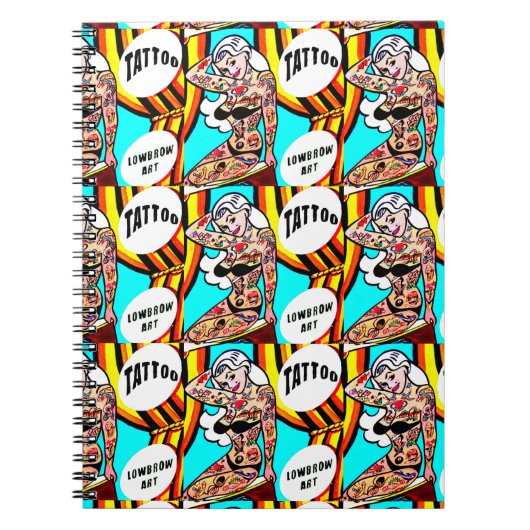 タトゥー付きブロンド ノートブック (正面)