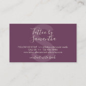 タトゥー体アートアフターケアの説明 名刺 (正面)