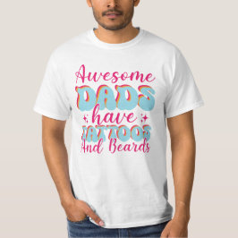 タトゥー入りの素晴らしいパパ Tシャツ